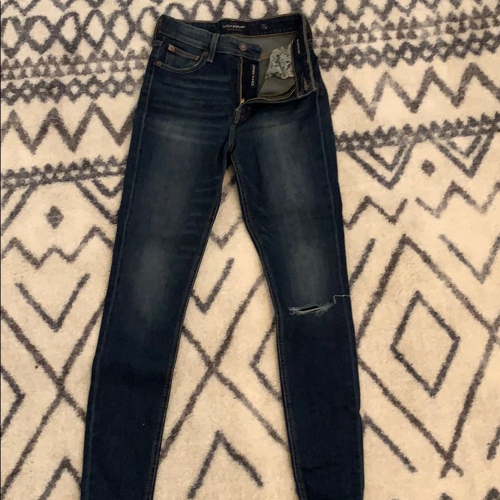 Lucky Brand high waisted skinny jeans